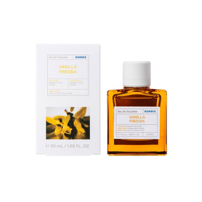 Korres Eau De Toilette Vanilla Freesia Γυναικείο Άρωμα Βανίλια Φρέζια, 50ml.