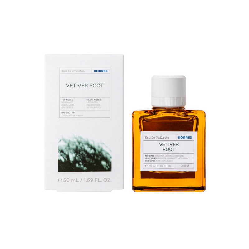 Korres Vetiver Root Eau de Toilette Ανδρικό Άρωμα, 50ml