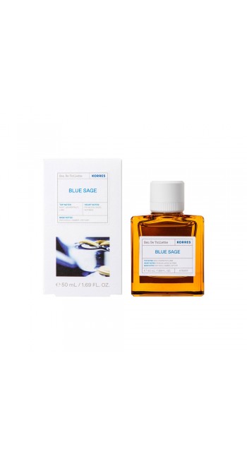 Korres Blue Sage Eau De Toilette Ανδρικό Άρωμα, 50ml