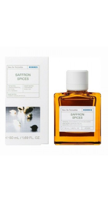 Korres Saffron Spices Eau De Toilette Ανδρικό Άρωμα, 50ml 