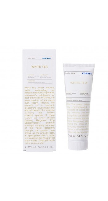 Korres Body Milk White Tea Ενυδατικό Γαλάκτωμα Σώματος, 125ml