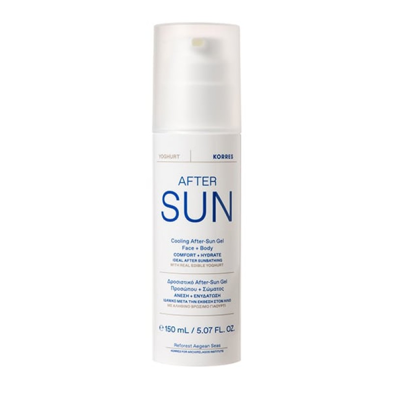 Korres Yoghurt Δροσιστικό After-Sun Gel Προσώπου & Σώματος, 150ml