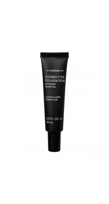 Korres Corrective Foundation SPF15 / Acf1 με Ενεργό Άνθρακα - Διορθωτικο Make Up Για Μετριες Ατελειες 30ml