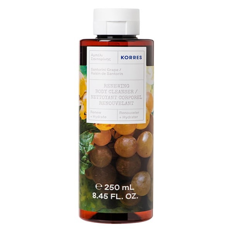 Korres Shower Gel Santorini Grape Αφρόλουτρο Αμπέλι Σαντορίνης, 250ml