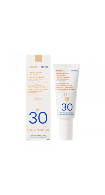 Korres Yoghurt Sunscreen Face Αντηλιακή Κρέμα Προσώπου με Χρώμα SPF30, 40ml