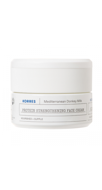 Korres Protein Strengthening Face Cream Ενισχυμένη Κρέμα Προσώπου με Γάλα Γαϊδούρας, 40ml