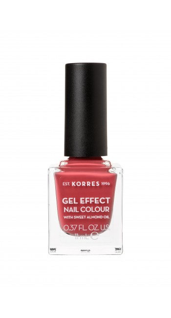 Korres Βερνίκι Νυχιών Gel Effect Nail Colour No49 Moonstone Rose, 11ml 