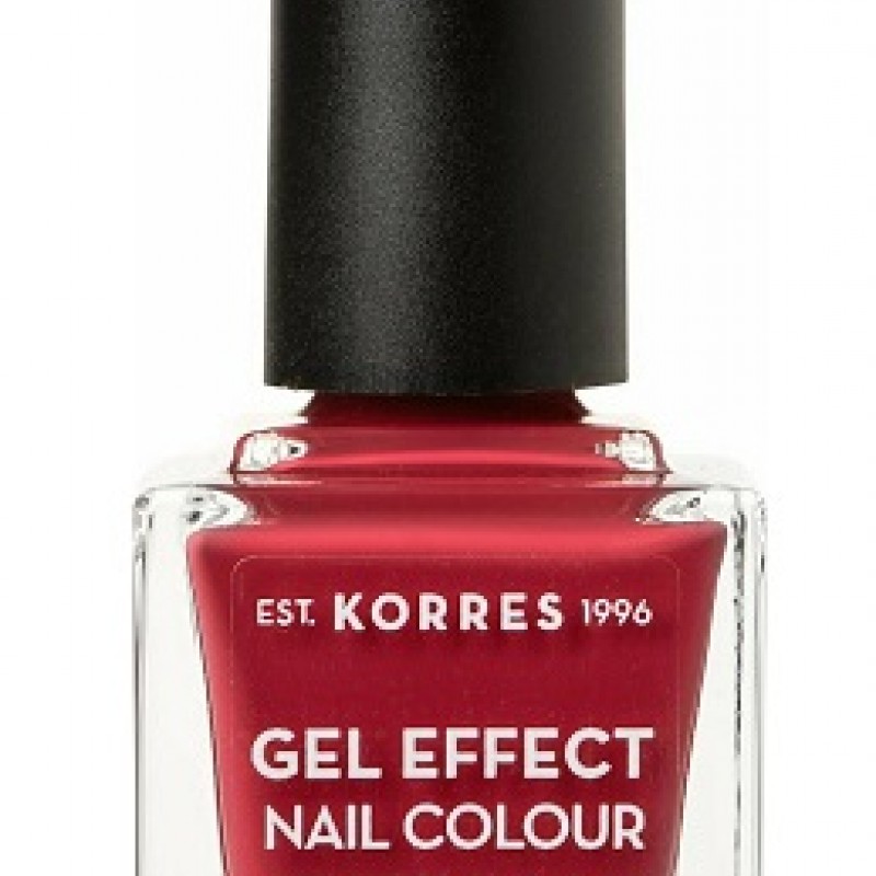 Korres Βερνίκι Νυχιών Gel Effect Nail Colour No52 Eternity Red Rose, 11ml 