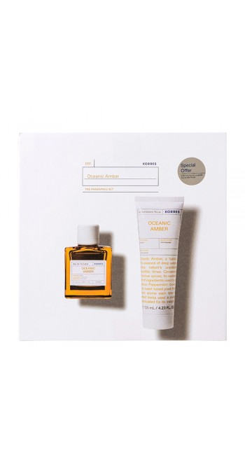 Korres Set Oceanic Amber Eau De Toilette, 50ml + After Shave Balm Γαλάκτωμα για Μετά το Ξύρισμα, 125ml 