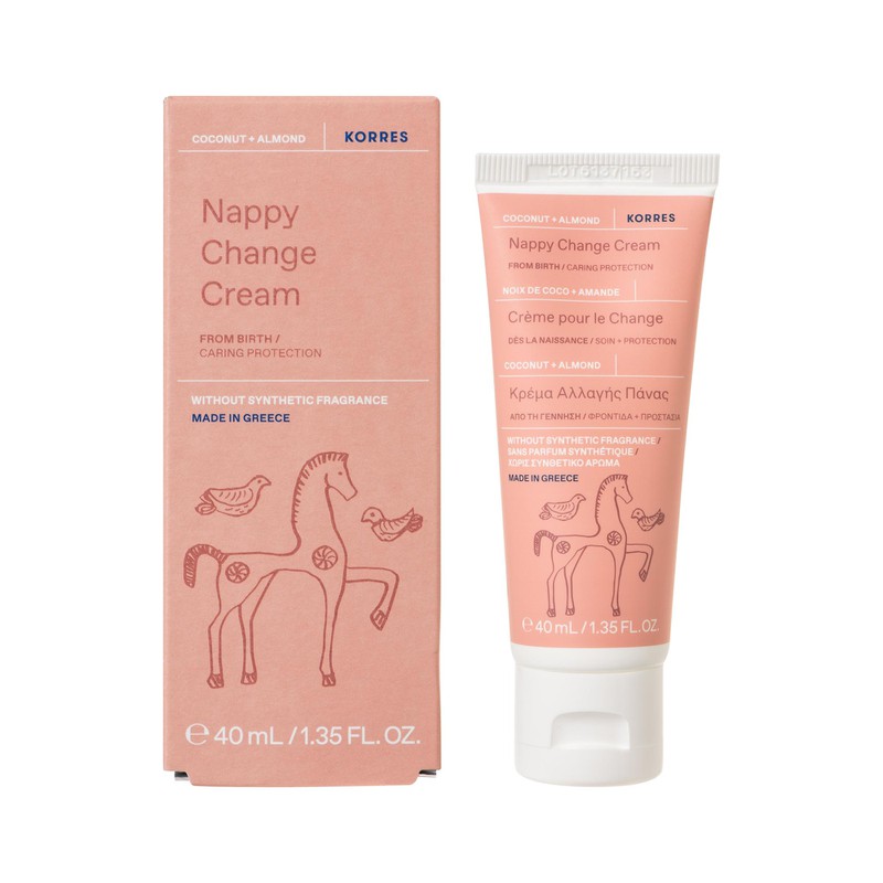 Korres Nappy Change Cream Kρέμα Αλλαγής Πάνας, 40ml