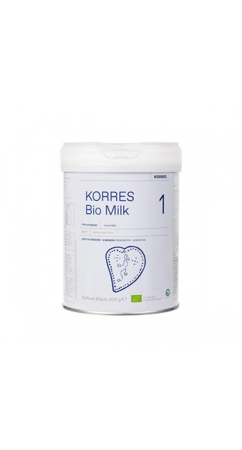 Korres Bio Milk 1 Βιολογικό Αγελαδινό Γάλα για Βρέφη 1 (0-6 μηνών), 400gr