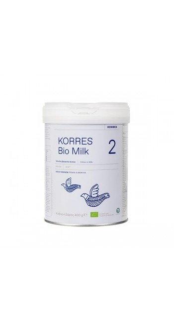 Korres Bio Milk 2 Βιολογικό Αγελαδινό Γάλα για Βρέφη (6-12 μηνών), 400gr