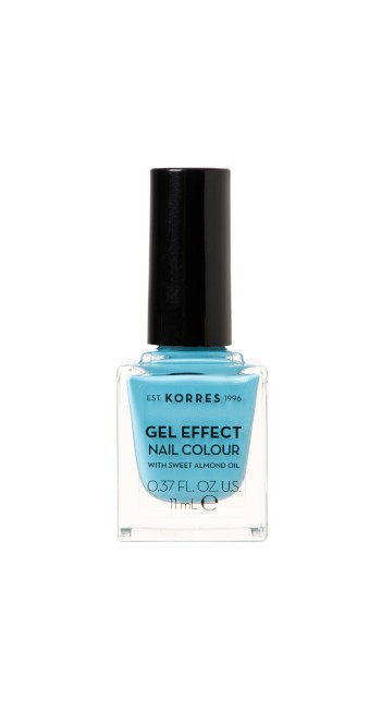 Korres Gel Effect Nail Colour With Sweet Almond Oil Βερνίκι Νυχιών 81 Oceanid 11ml 