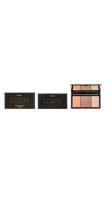 Korres Island Bronze Palette για Πρόσωπο και Μάτια Sunset Peach 10g 