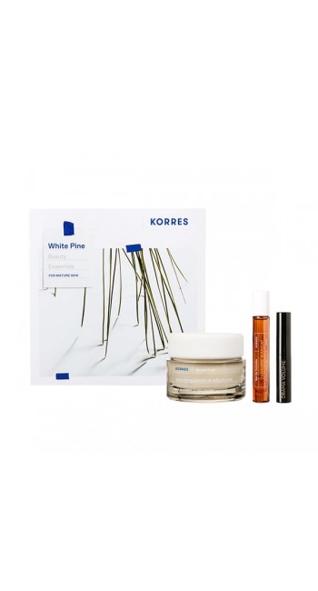 Korres Set White Pine Κρέμα Ημέρας για Ώριμες Επιδερμίδες, 40ml & Volcanic Minerals Μάσκαρα, 4ml & Cashmere Kumquat Άρωμα EDT, 10ml 