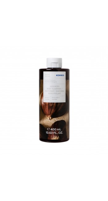 Korres Renewing Body Cleanser Ενυδατικό Αφρόλουτρο Βανίλια - Κάστανο, 400ml 