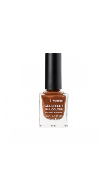 Korres Gel Effect Nail Colour Νο.66 Aegean Bronze Bερνίκι Νυχιών, 11ml 