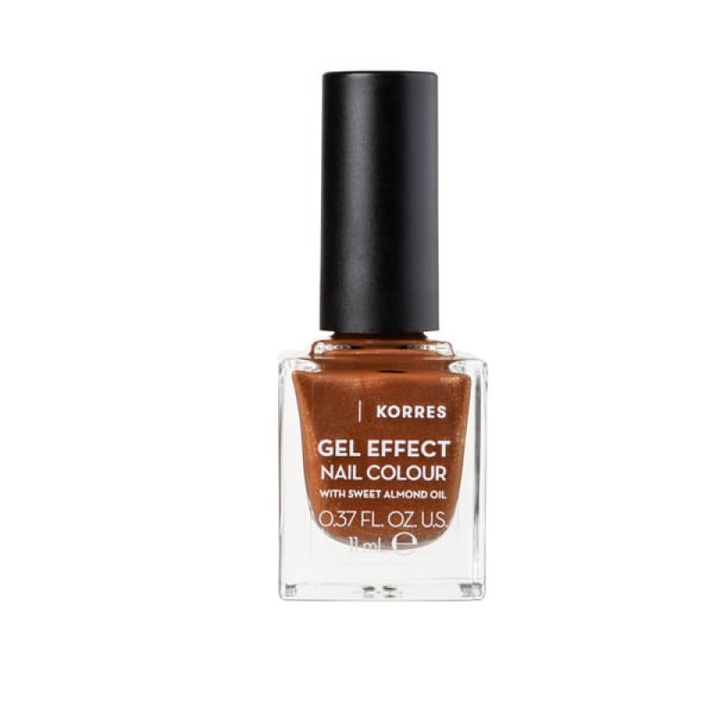 Korres Gel Effect Nail Colour Νο.66 Aegean Bronze Bερνίκι Νυχιών, 11ml 