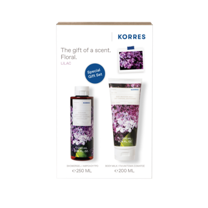 Korres Promo Αφρόλουτρο Σώματος Πασχαλιά, 250ml & Ενυδατικό Γαλάκτωμα Σώματος Πασχαλιά, 200ml, 1σετ