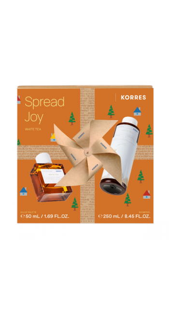 Korres Spread Joy White Tea Eau de Toilette Γυναικείο Άρωμα, 50ml & Αφρόλουτρο, 250ml