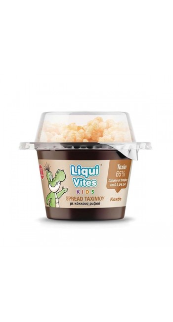 Liqui Vites Kids Spread Ταχινιού με Κόκκους Ρυζιού - Κακάο, 44gr 