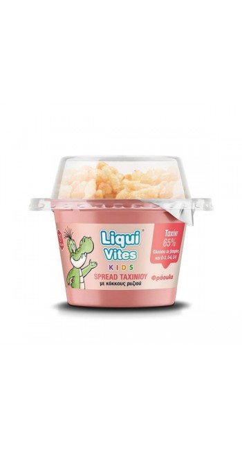 Liqui Vites Kids Spread Ταχινιού με Κόκκους Ρυζιού - Φράουλα, 44gr