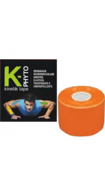 Kinetik Tape K-Phyto 2 Sides Stretch 5cmx5m σε Πορτοκαλί Χρώμα Αθλητική Ταινία Συγκράτησης Μυών, 1τμχ