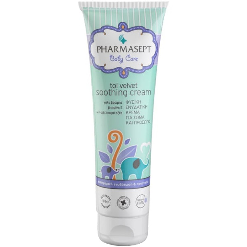 Pharmasept Tol Velvet Baby Βρεφική Ενυδατική Κρέμα για το Πρόσωπο & το Σώμα, 150ml