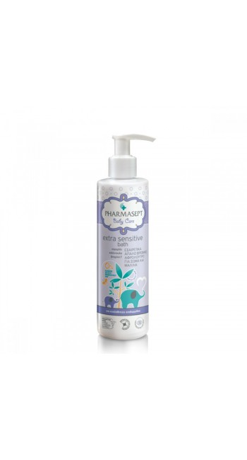 Pharmasept Baby Extra Sensitive Bath Πολύ Απαλό Βρεφικό Αφρόλουτρο για Σώμα & Μαλλιά για Χρήση από την Πρώτη Ημέρα, 250ml