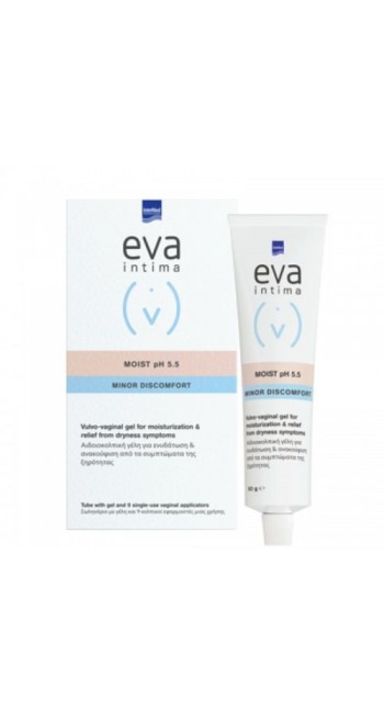 Eva Intermed Moist Υγραντική & Λιπαντική Αιδοίοκολπική Γέλη, με Χαμομήλι & Αλόη 50gr 