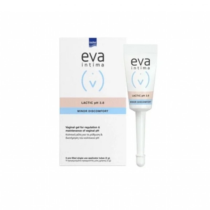 Eva Intermed Lactic Gel (9 προγεμισμένοι με γέλη κολπικοί εφαρμοστές μίας χρήσης)