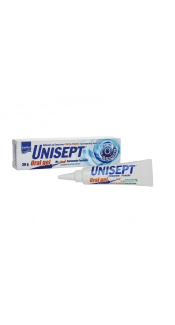 Intermed Unisept Oral Gel Γέλη για Έλκη και Πληγές της Στοματικής Κοιλότητας, 30gr