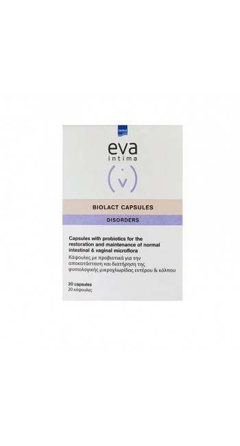 Eva Intermed Biolact Capsules, Προβιοτικά σε Κάψουλες 20caps 