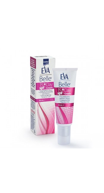 Eva Belle Day Cream, Ενυδατική Kρέμα Hμέρας για Aνάπλαση Προσώπου & Λαιμού SPF15 50ml 