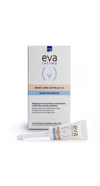 Eva Intermed Intima Moist Long Acting pH 3.0 Υγραντική Κολπική Γέλη για Ανακούφιση της Ξηρότητας, 9x2,5gr