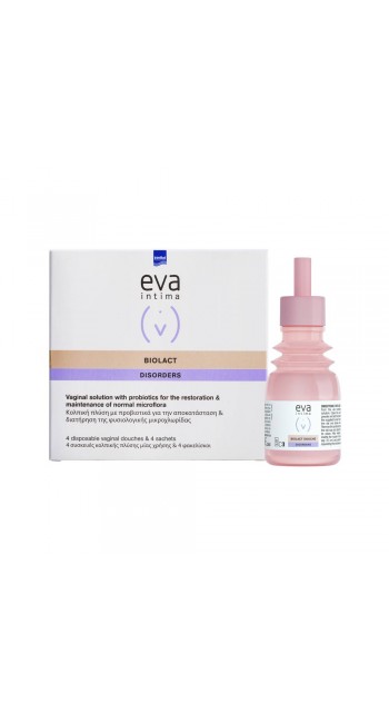 Intermed Eva Intima Biolact Douche Disorders Κολπικές Πλύσεις με Προβιοτικά, 4τεμ