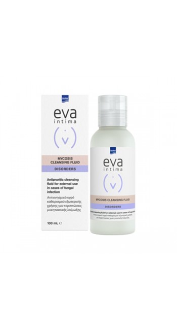 Eva Intermed Intima Mycosis Cleansing Fluid Υγρό Καθαρισμού της Ευαίσθητης Περιοχής σε Περιπτώσεις Μυκητιασικών Λοιμώξεων - Κατάλληλο για Γυναίκες & Άνδρες, 100ml