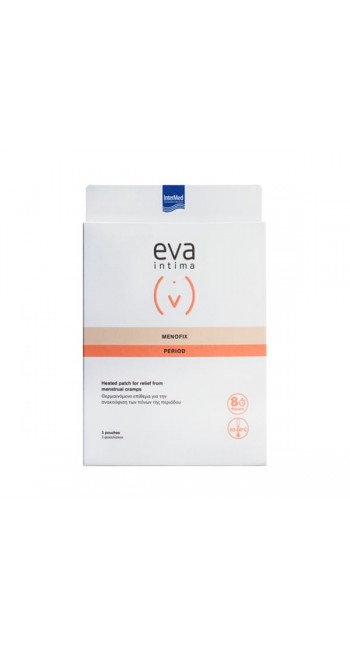 Eva Intermed Intima Menofix Period Patch Αυτοκόλλητο Θερμαινόμενο Επίθεμα για την Ανακούφιση των Πόνων Περιόδου, 3τεμ