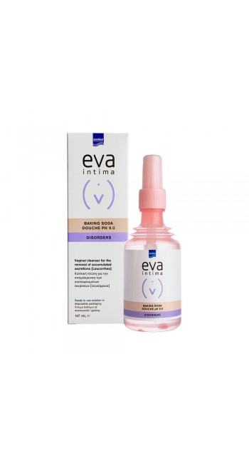 Eva Intermed  Intima Baking Soda Douche pH 9.0 Κολπική Πλύση με Σόδα για Απομάκρυνση των Συσσωρευμένων Εκκρίσεων, 147ml