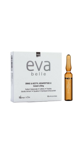 Eva Intermed Belle Dmae & Acetyl Hexapeptide-8 5ampsx2ml Αμπούλες για Άμεση Σύσφιξη & Αντιρυτιδική Δράση