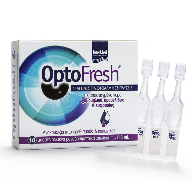 Intermed Optofresh Σταγόνες για Οφθαλμικές Πλύσεις, 10x0,5ml 