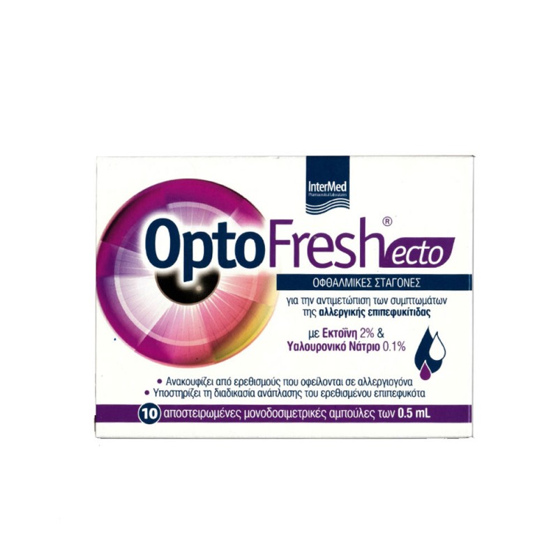 Intermed Optofresh Ecto Οφθαλμικές Σταγόνες Κατά Της Επιπεφυκίτιδας, 10x0,5ml