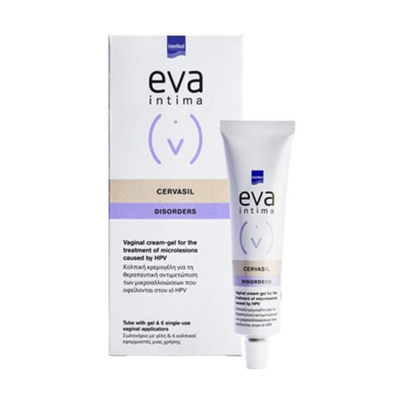 Eva Intima Cervasil Vaginal Cream-Gel Κολπική Κρεμογέλη για Αλλοιώσεις από τον HPV, 30ml