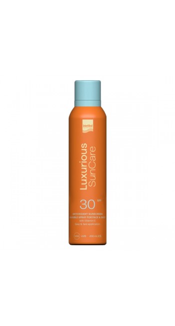 Intermed Luxurious Suncare Antioxidant Sunscreen Invisible Spray SPF30 Αντηλιακό Σπρέι για Πρόσωπο & Σώμα, 200ml