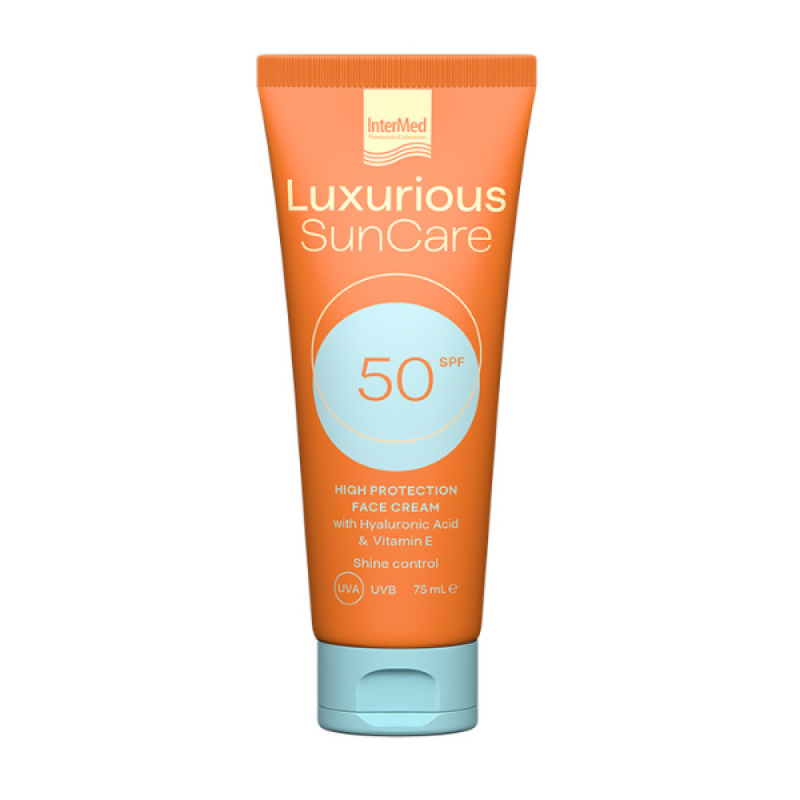 Intermed Luxurious Sun Care Αντηλιακή Κρέμα Προσώπου SPF50, 75ml