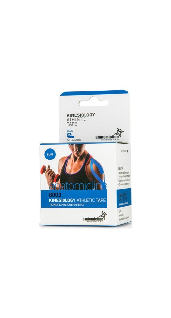 Anatomic Line Kinesio Tape Ταινία Κινησιοθεραπείας Μπλέ 5cm X 5m, 1τμχ