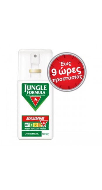 Jungle Formula Maximum Original Αντικουνουπικό Σπρέι για Μέγιστη & Μεγάλης Διάρκειας Προστασία, 75ml