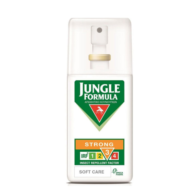 Jungle Formula Strong Soft Care Αντικουνουπικό Σπρέι με Καταπραϋντικά Συστατικά, 75ml