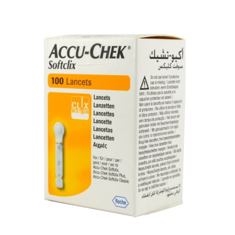 Accu-Chek Softclix Βελόνες Οι Οποίες Χρησιμοποιούνται Με Τον Μετρητή Accu-Chek Instant, 100τμχ