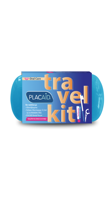 PlacAid Travel Kit Οδοντόβουρτσα & Οδοντόκρεμα & Flosser 